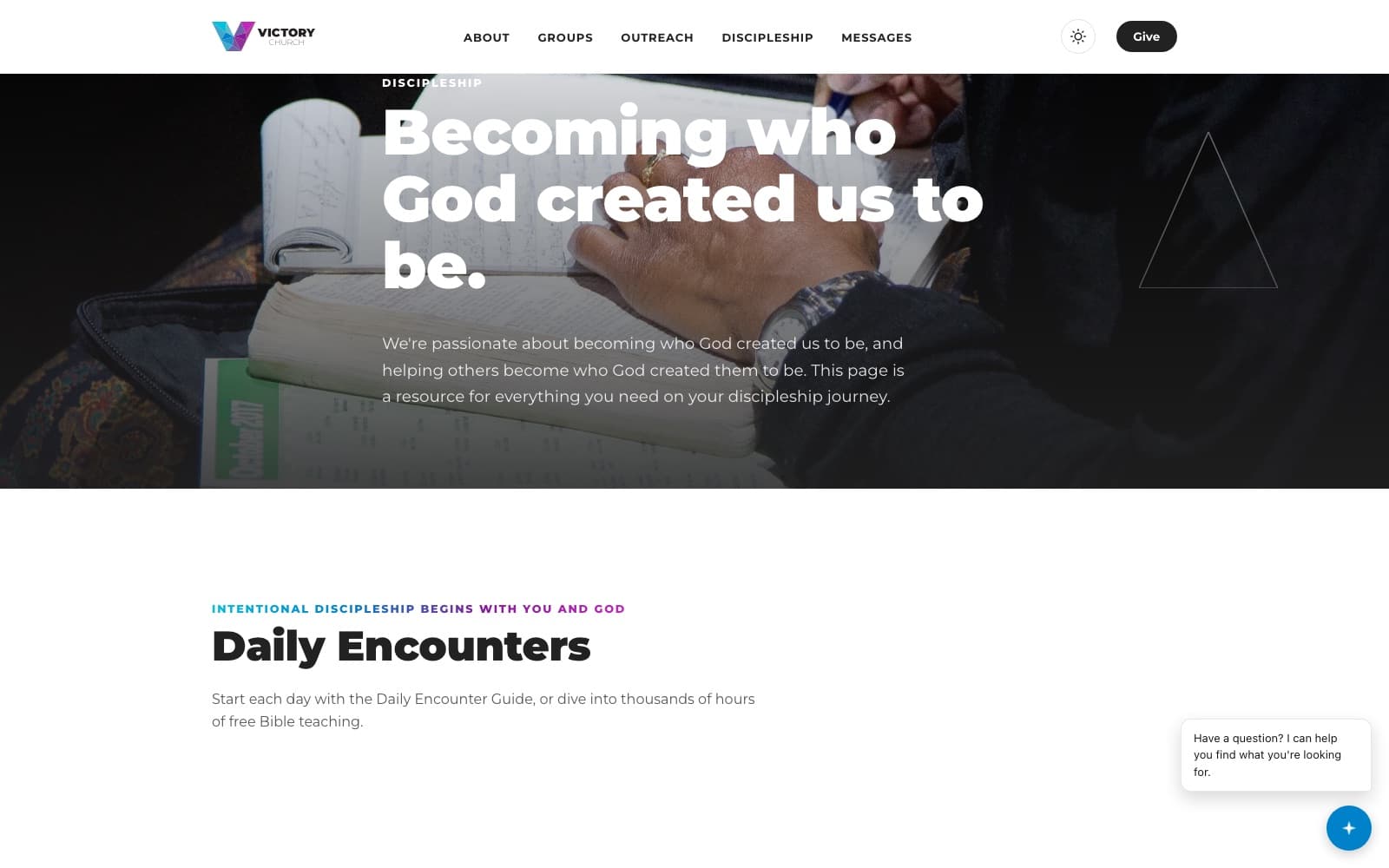 Victory Church — screen 3